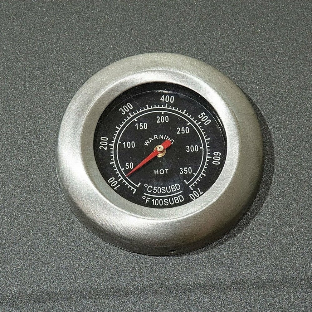 BARBECUE A CARBONE CON COPERCHIO TERMOMETRO INTEGRATO RIPIANI 2 RUOTE