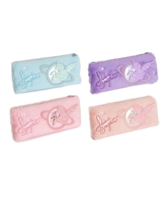 ASTUCCIO PENNE MULTIFUNZIONE DESIGN PELUCHE UNICORNO GLITTERATO 615083