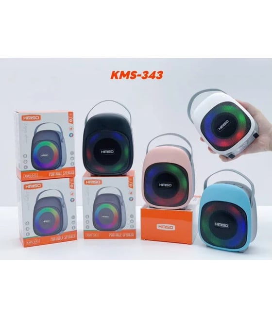 CASSA ALTOPARLANTE BLUETOOTH PORTATILE DA 8 W RGB MANIGLIA KMS-343