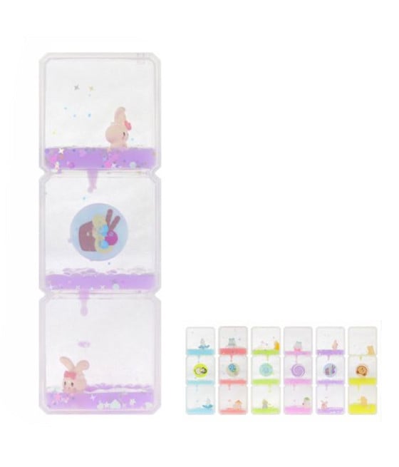 DECORAZIONE RETTANGOLARE FORMA MULINO VENTO FIGURE CLESSIDRA LIQUIDO 73794