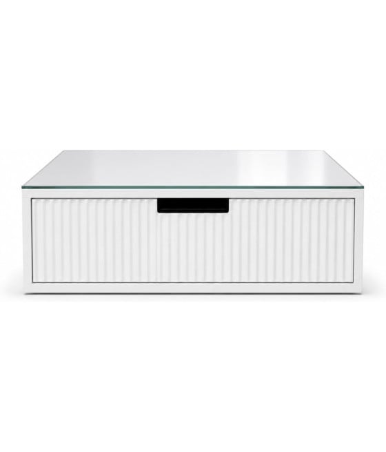 ORGANIZER PORTA CAPSULE CIALDE BIANCO TOP VETRO BIANCO DIVISORI 749607