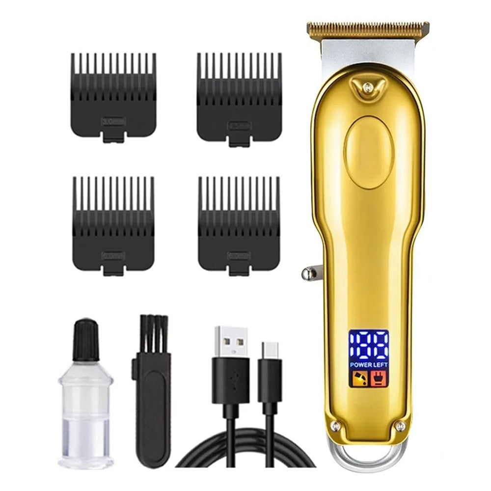 TAGLIACAPELLI PROFESSIONALE ELETTRICO PORTATILE ORO RICARICA USB WL-179