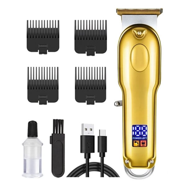 TAGLIACAPELLI PROFESSIONALE ELETTRICO PORTATILE ORO RICARICA USB WL-179