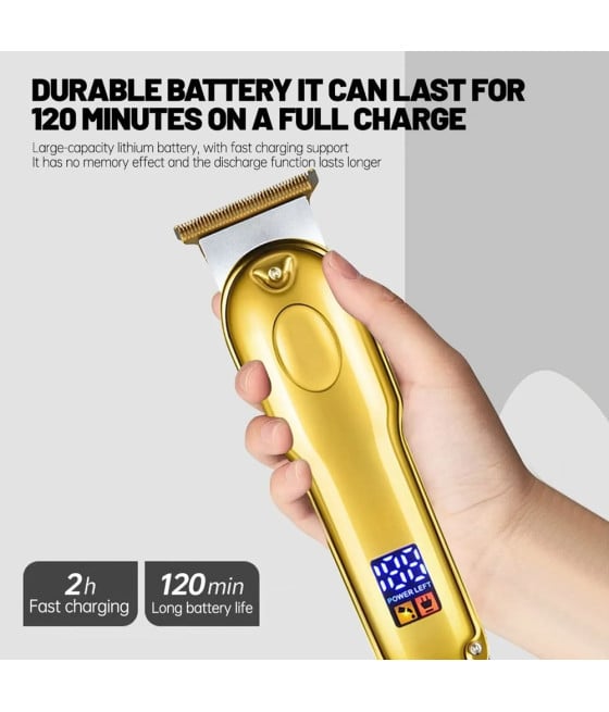 TAGLIACAPELLI PROFESSIONALE ELETTRICO PORTATILE ORO RICARICA USB WL-179