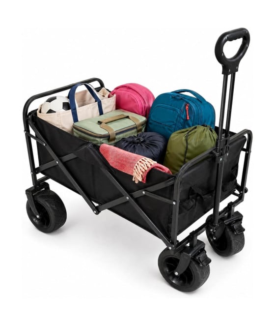 CARRELLO PIEGHEVOLE PORTATILE MULTIUSO PORTATA 80KG RUOTE MANICO RETRATTILE