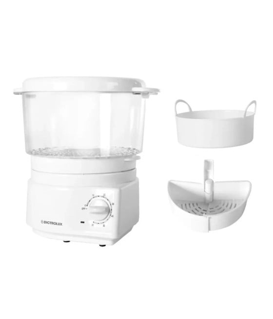 VAPORIERA CUOCIRISO 2IN1 650W TIMER SPEGNIMENTO AUTOMATICO COTTURA VAPORE