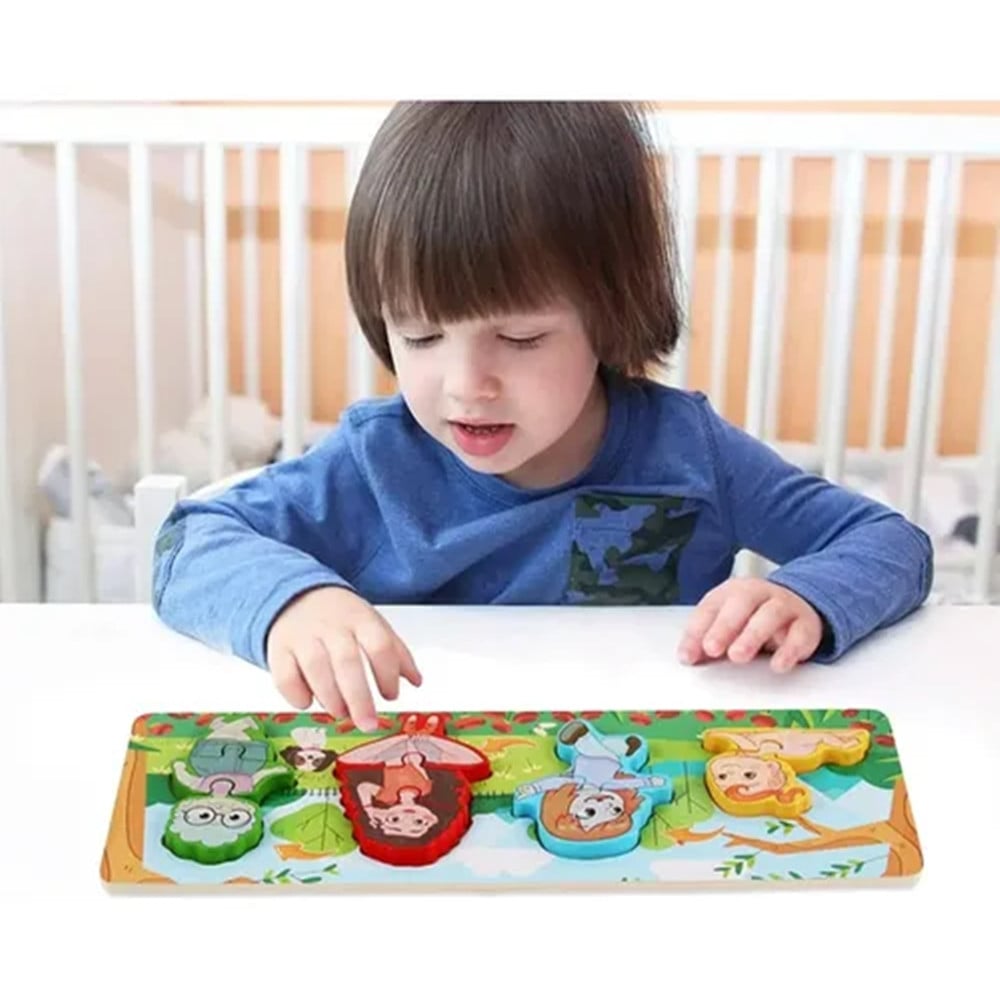 LAVAGNA PUZZLE LEGNO CICLO CRESCITA DONNA GIOCO EDUCATIVO BAMBINI 74997