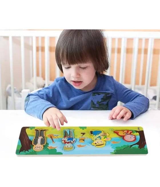LAVAGNA PUZZLE LEGNO CICLO CRESCITA UOMO GIOCO EDUCATIVO BAMBINI 74998