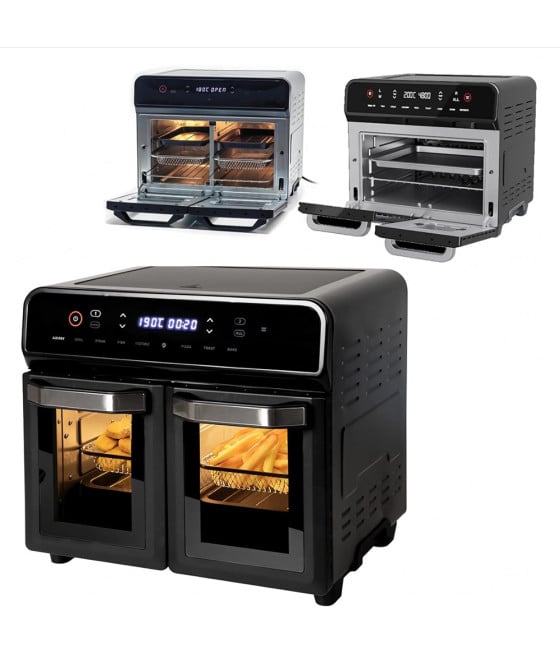 FRIGGITRICE AD ARIA FORNO MULTIFUNZIONE 23LT 2400W DOPPIO SCOMPARTO