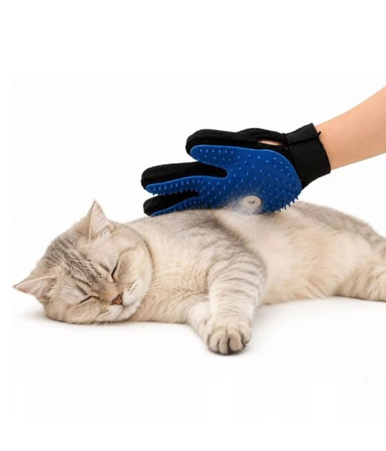 GUANTO IN SILICONE RIMOZIONE PELI CANI GATTI MASSAGGIO FUNZIONE SPRAY