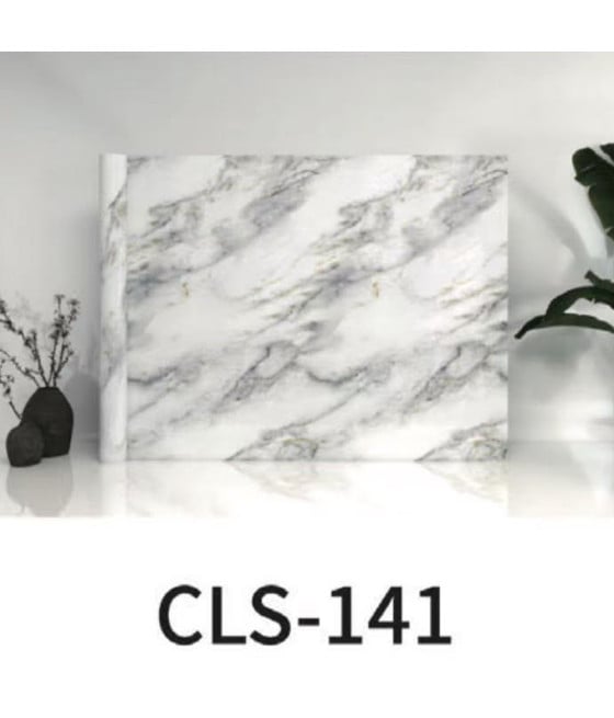 PANNELLO ADESIVO EFFETTO MARMO MARMO BIANCO VENATURE GRIGIE 120X300CM