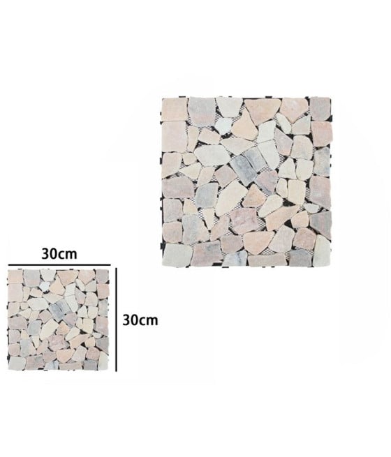 PIASTRELLA EFFETTO MARMO PIETRE ROSA PAVIMENTO ANTISCIVOLO INCASTRO 73559