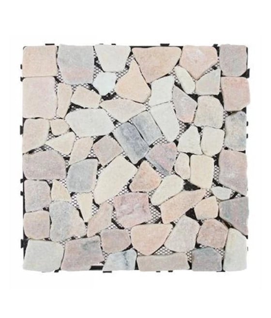 PIASTRELLA EFFETTO MARMO PIETRE ROSA PAVIMENTO ANTISCIVOLO INCASTRO 73559