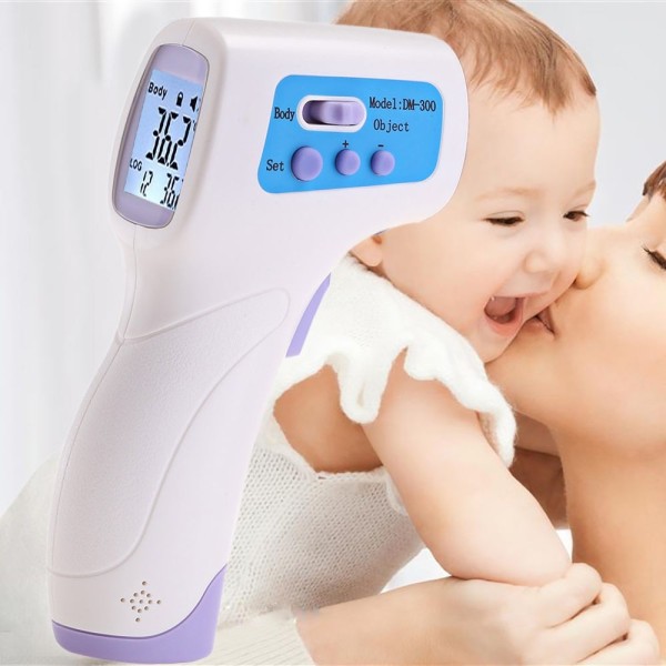 Trade Shop - Termometro Digitale Istantaneo Misura Febbre Adulti Bambini  Lcd Temperatura