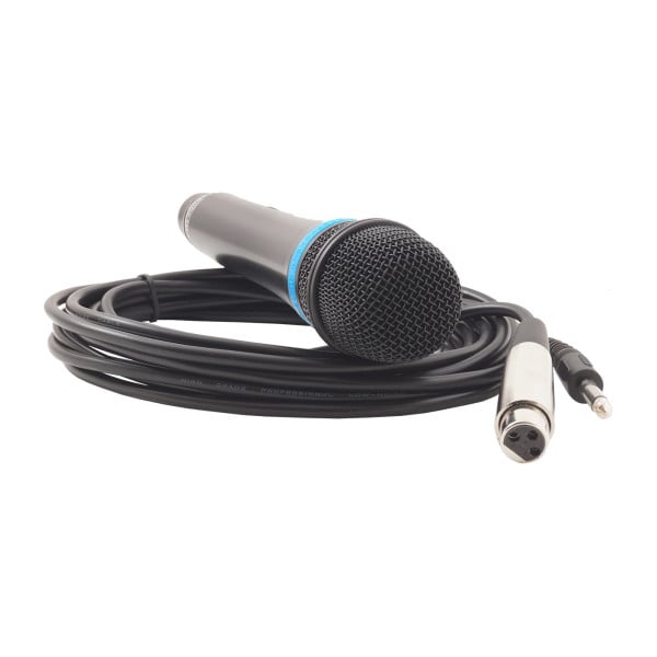 MICROFONO KARAOKE KIT PROFESSIONALE IN METALLO SPINA 6,3mm TUBO METALLICO AT-260