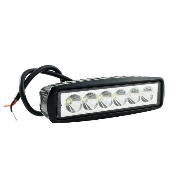 FARO LAMPADA SUPPLEMENTARE PROFONDITA' PER AUTO FUORISTRADA 12V 6 LED 18W IP68