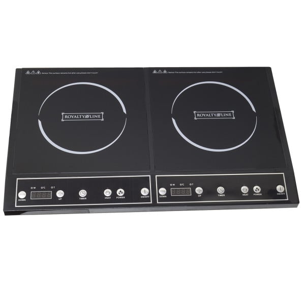 PIASTRA INDUZIONE 3400W DOPPIO 2 ZONE PIANO COTTURA FORNELLO ELETTRICO 270°