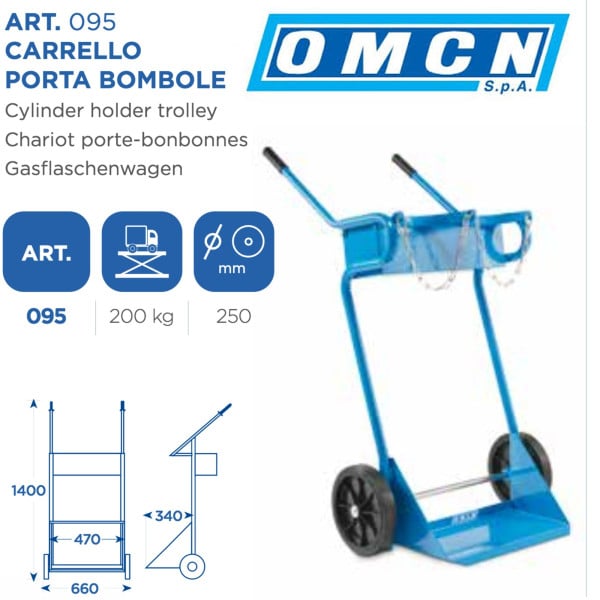 CARRELLO PORTA BOMBOLE OMCN 095
