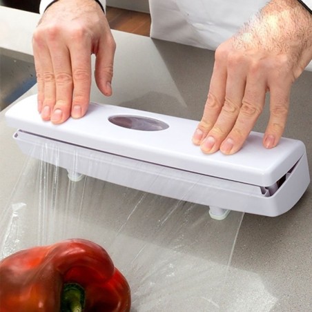 TAKESTOP - Dispenser Porta Rotolo Triplo Portarotolo Rotoli Da Parete Cucina  In Plastica Per Pellicola Carta Forno Alluminio Carta - ePrice