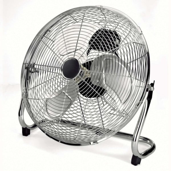 VENTILATORE 3 PALE IN ALLUMINIO OSCILLANTE DIAMETRO 40 CM 90W STAND IN METALLO