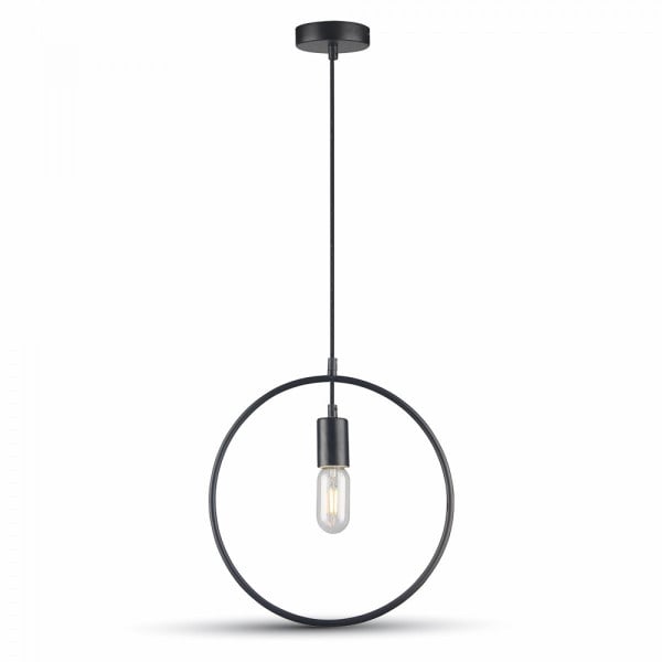 LAMPADARIO METALLO CON CERCHIO TONDO ELEGANTE A SOSPENSIONE DESIGN MODERNO 7322