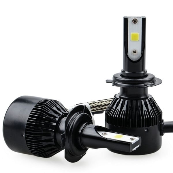 COPPIA LAMPADE B22 PER ANABBAGLIANTI E ABBAGLIANTI H4 LED 12V-24V 48W AUTO MOTO