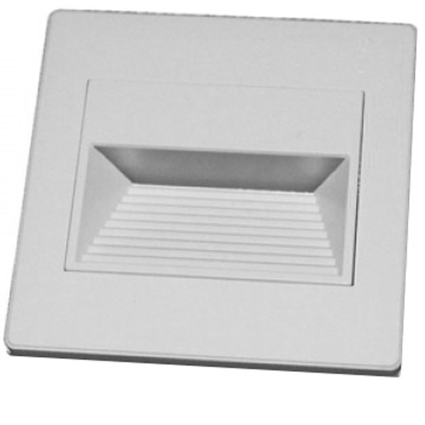 LAMPADA SEGNAPASSO 1W A LED DA PARETE MURO APPLIQUE DA ESTERNO GIARDINO 85X85 MM