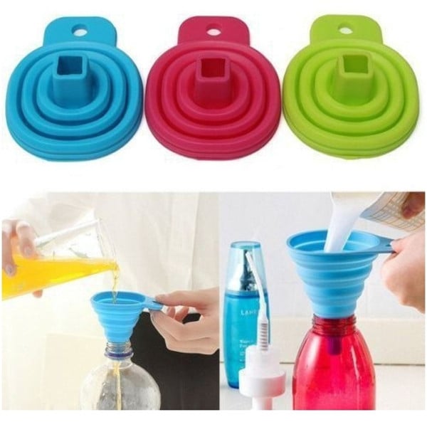 IMBUTO PIEGHEVOLE SALVASPAZIO IN SILICONE DA TRAVASO CUCINA