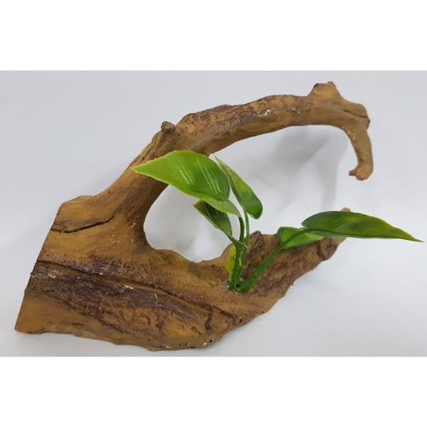 RAMO FOGLIE RADICE ALBERO 19x6x11CM GIARDINO SOTTOMARINO ORNAMENTO PER ACQUARIO