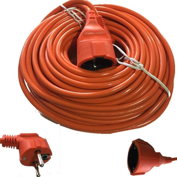 CAVO PROLUNGA PRESA SCHUKO ELETTRICA MASCHIO FEMMINA 25 MT METRI 16A
