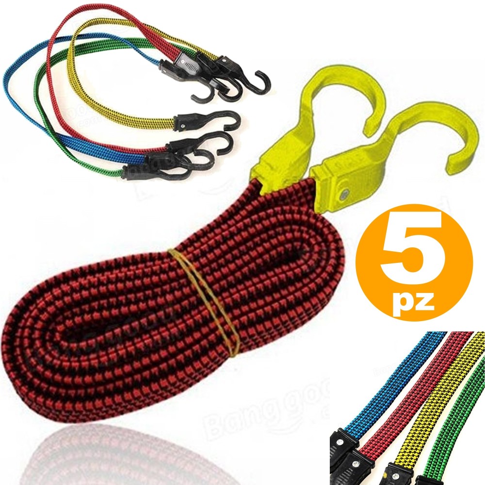 Corda elastica con ganci in nylon