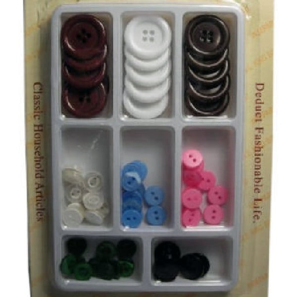 KIT SARTA SARTO SET BOTTONI CUCITO CUCIRE VARIE DIMENSIONI