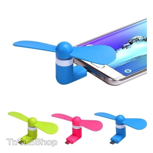 VENTILATORE MINI FAN PORTATILE USB LIGHTNING PER PC NOTEBOOK IPHONE 5 5S 6 6S