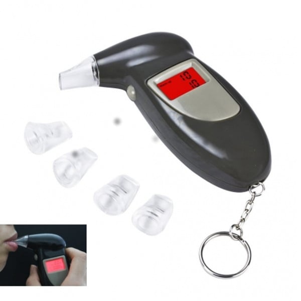 ALCOOL TESTER ALCOLEMIA CON LUCE ETILOMETRO DIGITALE CONCENTRAZIONE PORTACHIAVI
