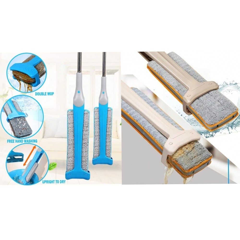 TrAdE shop Traesio® - Mop Mocio In Microfibra Per Pavimento Cattura Sporco  Con Bastone Allungabile - ePrice