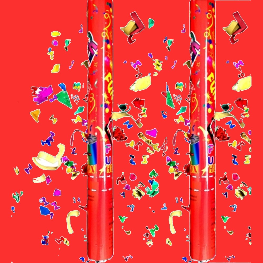 sparacoriandoli multicolor 12 pezzi 60 cm party festa compleanno