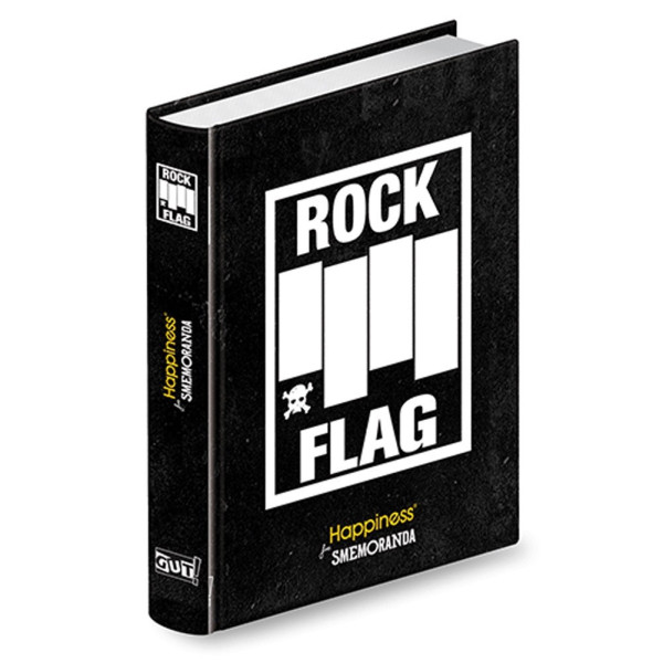 DIARIO SMEMORANDA HAPPINESS POCKET 10 MESI NERO ROCK FLAG SCUOLA MEDIE