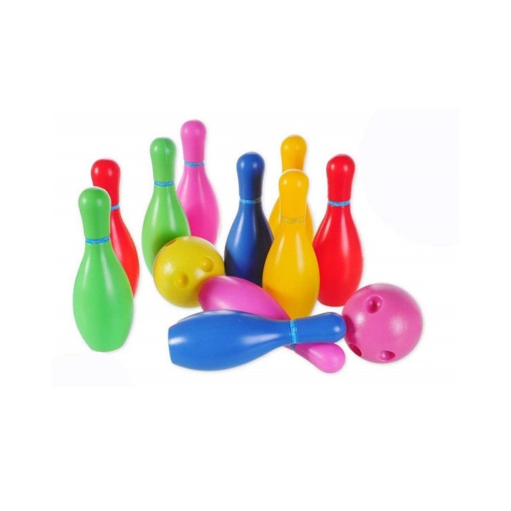 Jeu De Bowling Enfant – 10 Quilles Et 2 Boules – Plastique PE, 17 Cm – Intérieur Et Extérieur, Dès 3 Ans