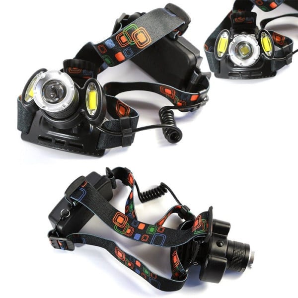 TORCIA LAMPADA FRONTALE LED CREE RICARICABILE AUTO CASA 3 LED 8000W