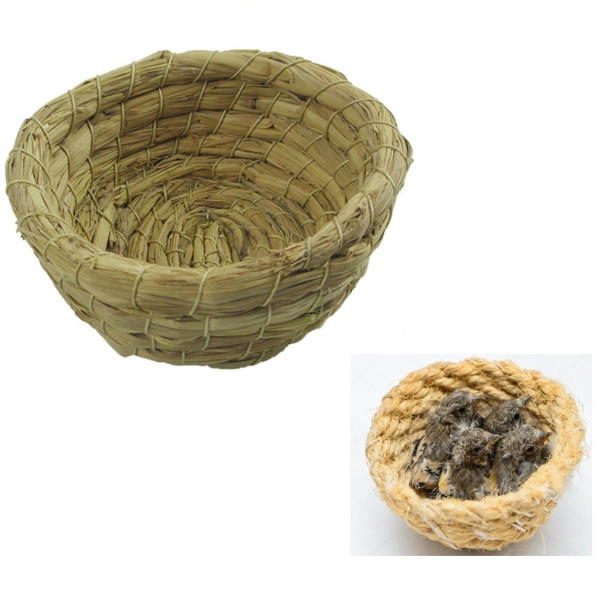 SET 2 PEZZI NIDI NIDO CESTO CESTA 10 CM UCCELLI RODITORI CRICETI UCCELLINI