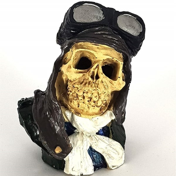 TESCHIO PIRATI ROCCIOSO  OCCHIALI GIARDINO SOTTOMARINO ORNAMENTO ACQUARIO