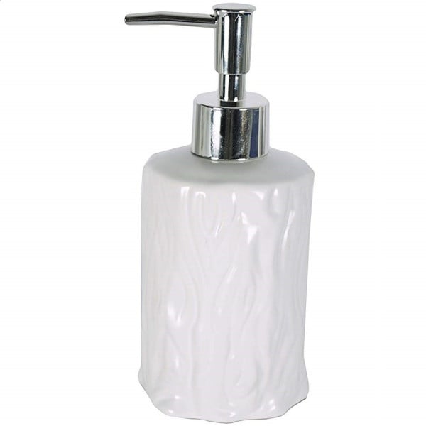 PORTASAPONE CILINDRICO EFFETTO TRONCO PORTA SAPONE ESY_10330 DISPENSER SAPONE