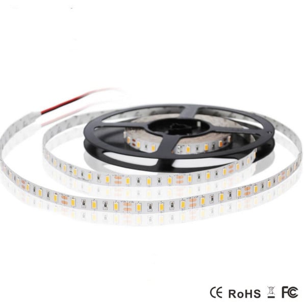 5 METRI STRIP STRISCIA 300 LED 3014 SMD PER ESTERNO IP65 12 V DC CALDO FREDDO
