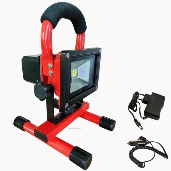FARO RICARICABILE FARETTO IMPERMEABILE LED LUCE BIANCA EMERGENZA PORTATILE