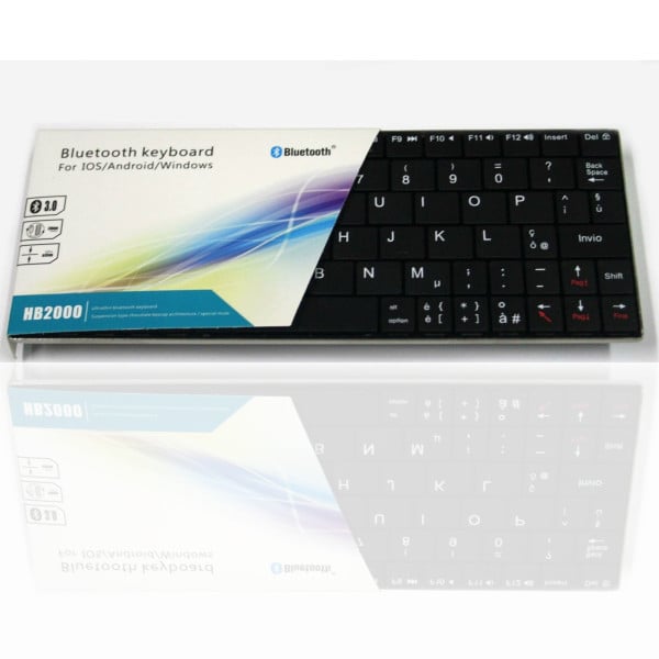MINI TASTIERA BLUETOOTH QWERTY PER SMARTPHONE PS4 TABLET PC CELLULARE SAMSUNG
