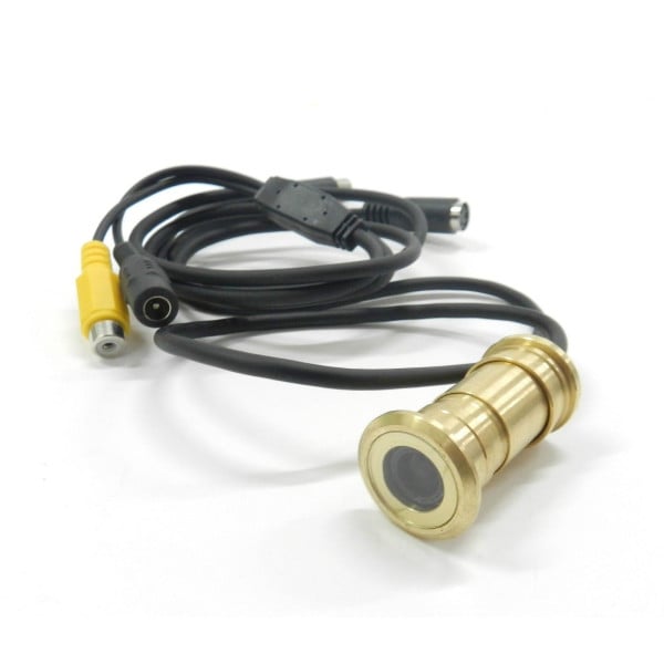 MINI TELECAMERA A COLORI OCCHIO MAGICO OCCHIELLO SPIONCINO ELETTRONICO ARGENTO