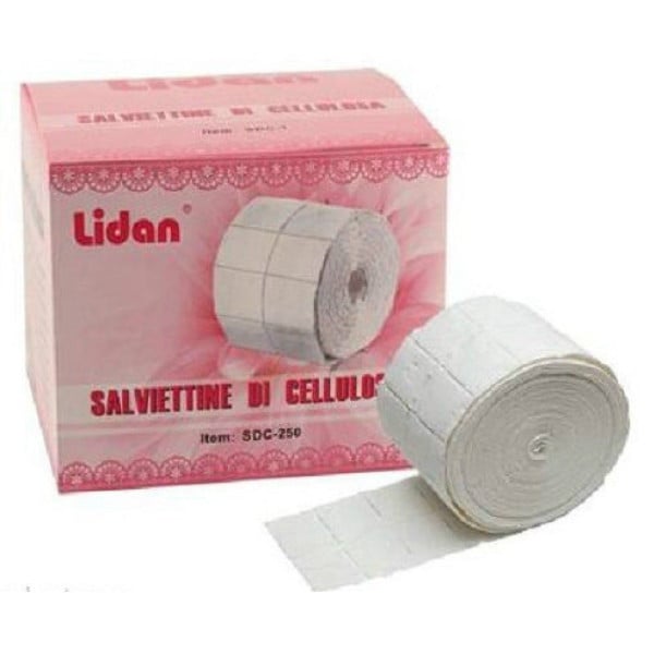 ROTOLO DI CELLULOSA SALVIETTINE PADS PAD RICOSTRUZIONE UNGHIE 250PZ SDC-250
