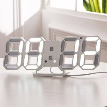 Orologio da parete digitale a led, display delle cifre, temperatura interna  e umidità, per casa colonica, casa, aula, di