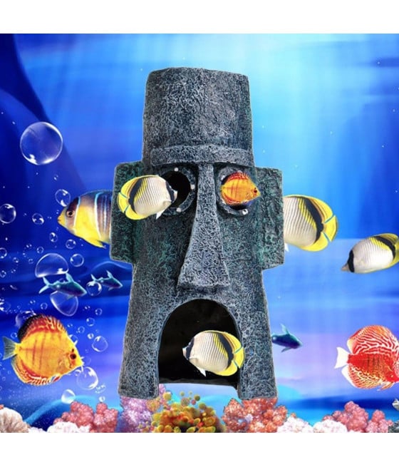 ORNAMENTO PER ACQUARIO DECORATIVO CASA CARTONE SPONGEBOB PESCI ACQUA