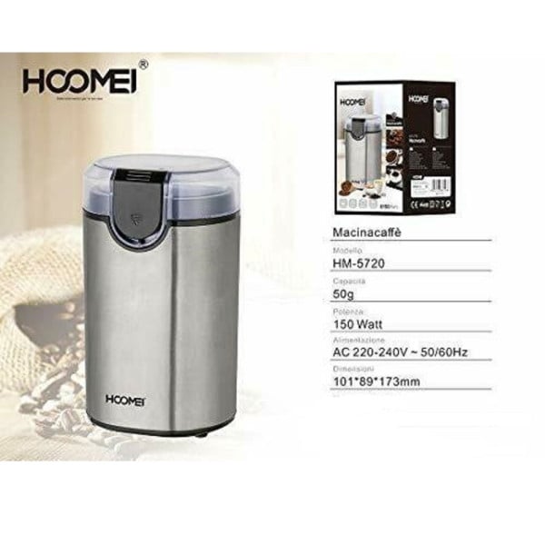 MACINA CAFFE' PROFESSIONALE 150 WATT 50GR HM-5720 BASE CON AVVOLGICAVO
